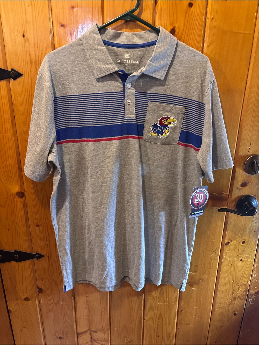 Kansas Jayhawks Colosseum Polo Men’s Large NWT